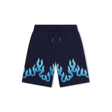 Pantaloni scurti din amestec de bumbac cu imprimeu grafic
