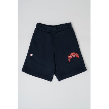 Pantaloni scurti din amestec de bumbac cu logo