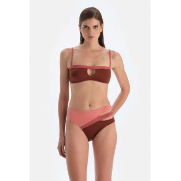 Slip cu model colorblock