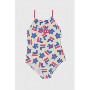 Fila costum de baie dintr-o bucată pentru copii SALLES culoarea bej