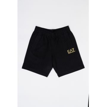 Pantaloni scurti sport de bumbac cu buzunare oblice
