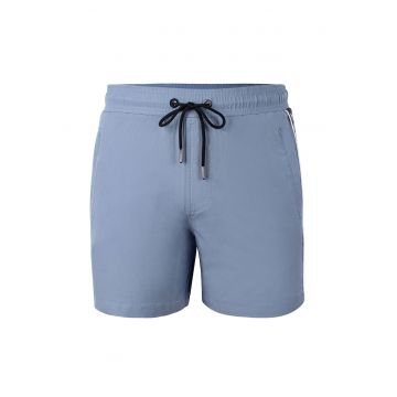 Pantaloni scurti de baie cu logo lateral si buzunare cu fermoar Seabeat 28987