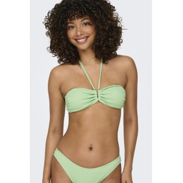 Sutien bandeau de baie cu bareta halter