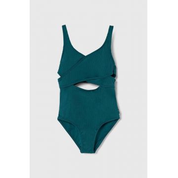 Abercrombie & Fitch costum de baie dintr-o bucată pentru copii culoarea verde