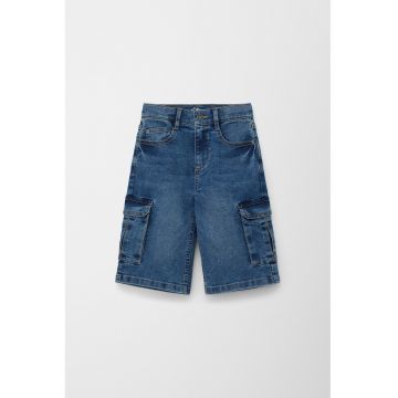 Bermude cargo de denim
