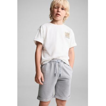 Pantaloni scurti de bumbac cu snur