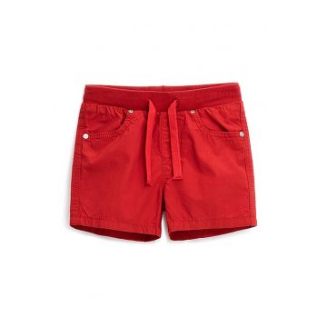 Pantaloni scurti de bumbac cu snur in talie