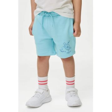 Pantaloni scurti din amestec de bumbac cu imprimeu grafic