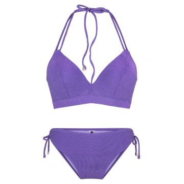 Sutien de baie cu burete si particule stralucitoare