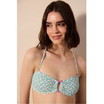 Sutien de baie cu imprimeu floral