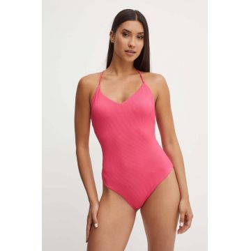 HUGO costum de baie dintr-o bucată culoarea roz, cupa usor rigidizata, 50521479