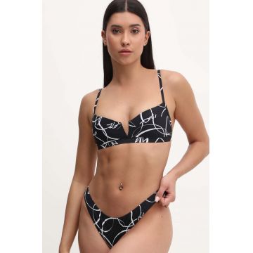 Karl Lagerfeld sutien de baie culoarea negru, cupa usor rigidizata, 245W2200