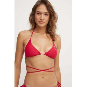 Karl Lagerfeld sutien de baie culoarea roz, cupa usor rigidizata