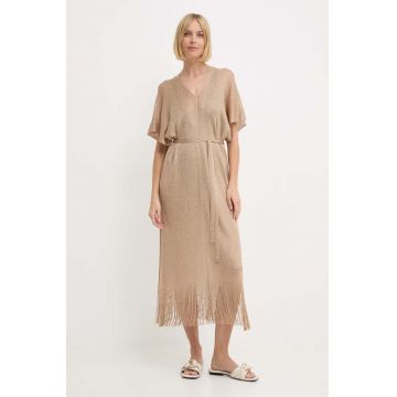 Max Mara Beachwear rochie de plaja culoarea bej, 2416691059600
