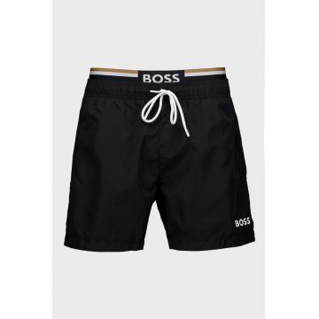 Pantaloni scurti de baie cu snur de ajustare in talie