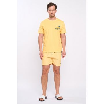 Pantaloni scurti de baie cu snur in talie
