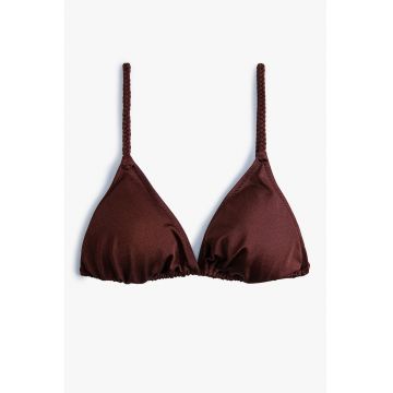 Sutien de baie cu cupe triunghiulare