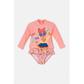zippy costum de baie din două piese pentru bebelusi culoarea portocaliu