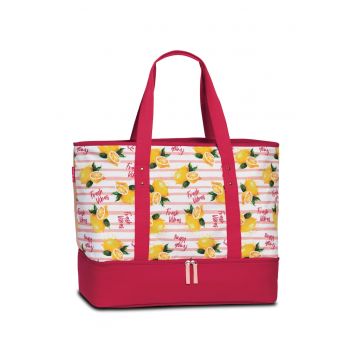 Geanta de plaja - termoizolanta -  F50409 - Fuchsia