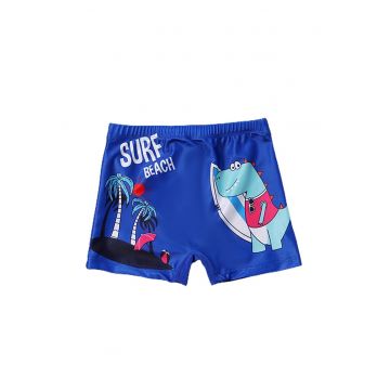 Pantaloni de baie pentru baieti - tematica sporturi de vara - model dino cool surf beach - EFAYN