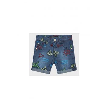 Pantaloni scurti copii - Bumbac - Albastru