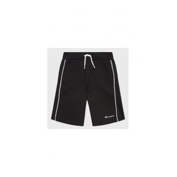 Pantaloni scurti copii -  Bumbac - Negru