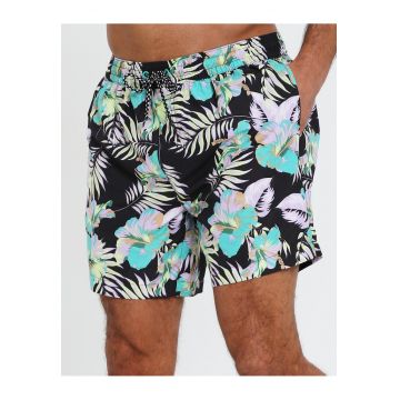 Pantaloni scurti de baie cu imprimeu floral