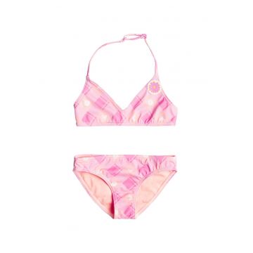 Costum de bai in doua piese - cu imprimeu Flower Plaid