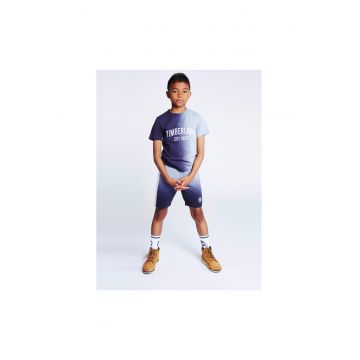 Pantaloni scurti copii - Bumbac/Poliester - Albastru marin