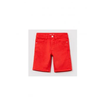 Pantaloni scurti copii -  Bumbac - Rosu