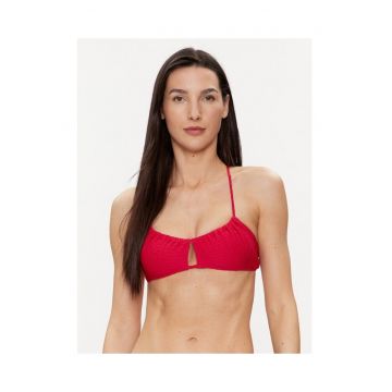 Sutien baie dama - Poliester - Rosu