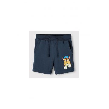 Pantaloni scurti copii - Bumbac - Albastru marin
