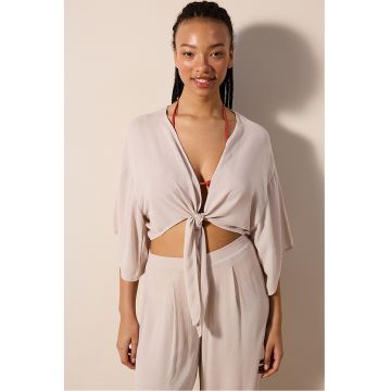 Bluza crop de plaja