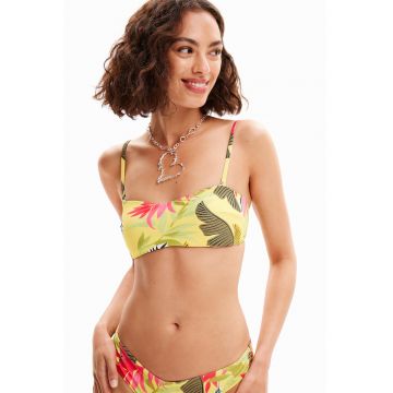 Bustiera de baie cu imprimeu tropical