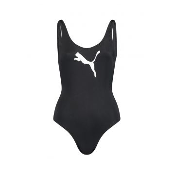 Costum de baie intreg cu decolteu in U pe partea din spate