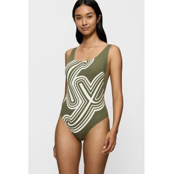 Costum de baie intreg cu model abstract Flex Smart