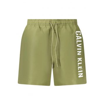 Pantaloni scurti barbati pentru inot cu imprimeu cu logo  - regular fit -