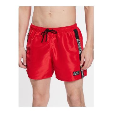 Pantaloni scurti de baie barbati - EA7 Emporio Armani - Poliester.Rosu