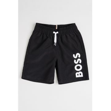 Pantaloni scurti de baie cu imprimeu logo