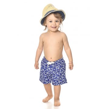 Pantaloni scurti de baie cu imprimeu nautic