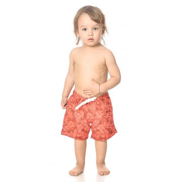 Pantaloni scurti de baie cu imprimeu tropical