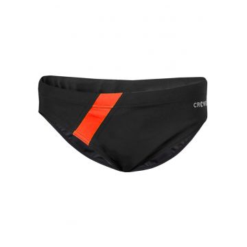 Slip de inot pentru copii - Poliester - Negru/Rosu - 158cm Slip de inot pentru copii - Poliester - Negru/Rosu - 158cm