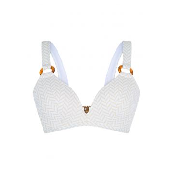 Sutien triunghiular de baie cu model