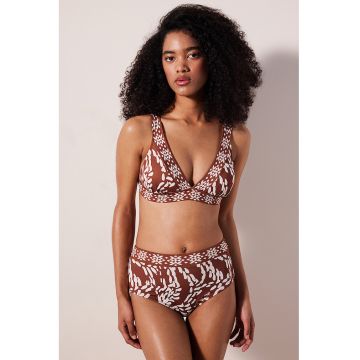 Sutien triunghiular de baie cu model