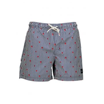 Costum de baie cu imprimeu si snur