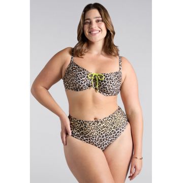 Costum de baie din doua piese cu animal print