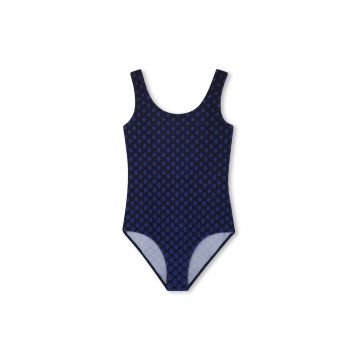 Costum de baie intreg cu decolteu rotund si model