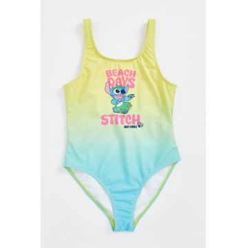 Costum de baie intreg cu imprimeu cu Stitch