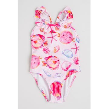 Costum de baie intreg cu volane
