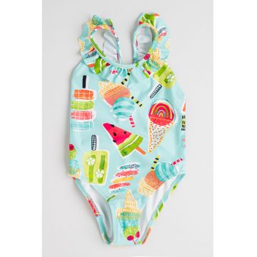 Costum de baie intreg cu volane